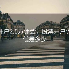 股票开户2.5万佣金，股票开户佣金最低是多少