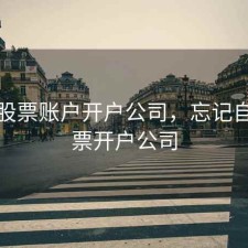 忘记股票账户开户公司，忘记自己股票开户公司