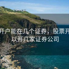 股票开户能在几个证券，股票开户可以开几家证券公司