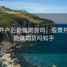 股票开户后能做期货吗，股票开户后能做期货吗知乎