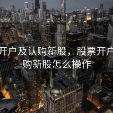股票开户及认购新股，股票开户及认购新股怎么操作