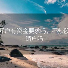 股票开户有资金要求吗，不炒股了要销户吗