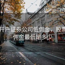 股票开户证券公司低佣金，股票开户佣金最低是多少
