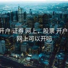 股票 开户 证券 网上，股票 开户 证券 网上可以开吗