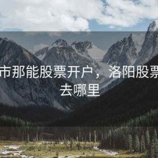 南阳市那能股票开户，洛阳股票开户去哪里