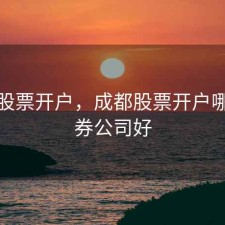 郫都股票开户，成都股票开户哪家证券公司好