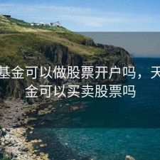 天天基金可以做股票开户吗，天天基金可以买卖股票吗