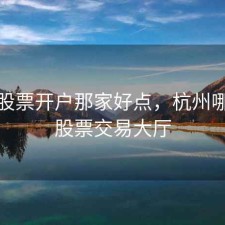 杭州股票开户那家好点，杭州哪里有股票交易大厅