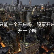 股票只能一个开户吗，股票开户只能开一个吗