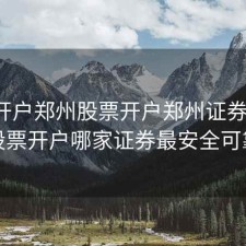 股票开户郑州股票开户郑州证券开户，股票开户哪家证券最安全可靠