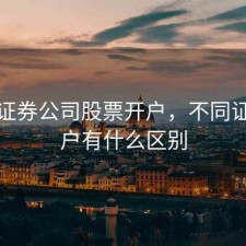 不同证券公司股票开户，不同证券开户有什么区别