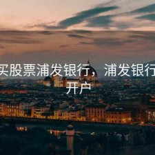 开户买股票浦发银行，浦发银行 证券开户