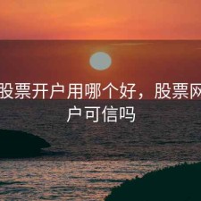 网上股票开户用哪个好，股票网上开户可信吗