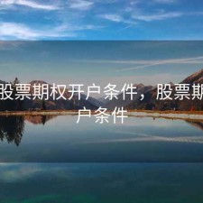 上海股票期权开户条件，股票期权开户条件