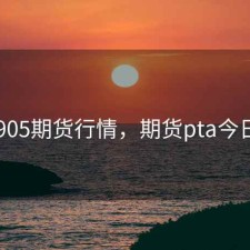 pta1905期货行情，期货pta今日行情