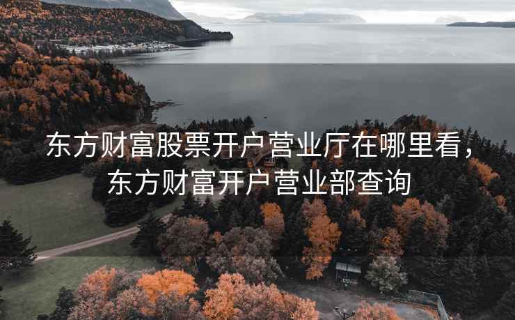 东方财富股票开户营业厅在哪里看，东方财富开户营业部查询  第1张