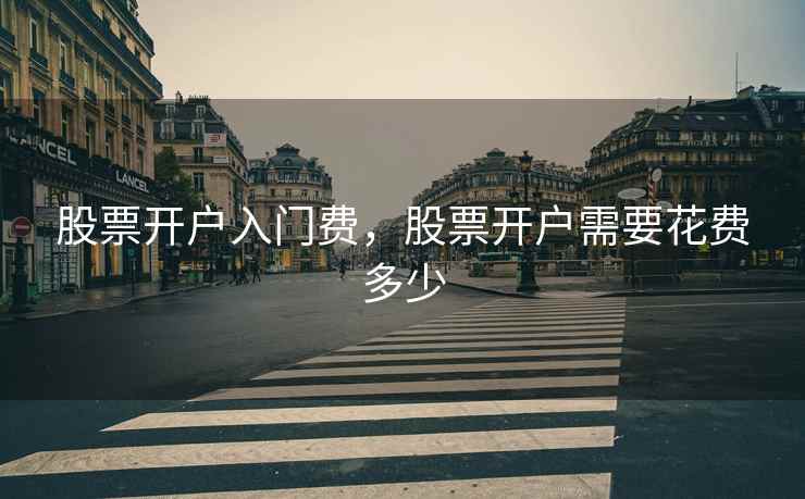 股票开户入门费，股票开户需要花费多少  第2张