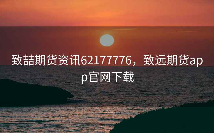 致喆期货资讯62177776，致远期货app官网下载  第1张