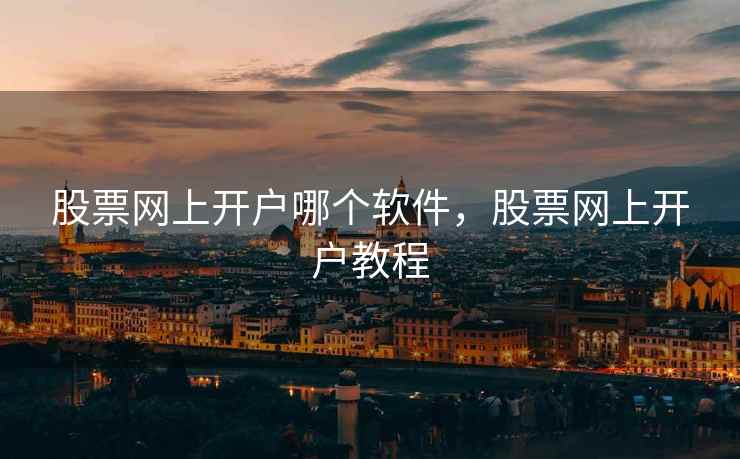 股票网上开户哪个软件，股票网上开户教程  第2张