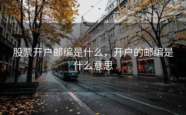 股票开户邮编是什么，开户的邮编是什么意思  第2张